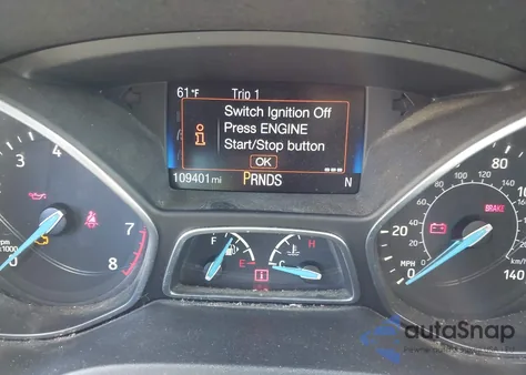 2018 Ford Focus Titanium z USA, uszkodzony, nr VIN 1FADP3N22JL226698